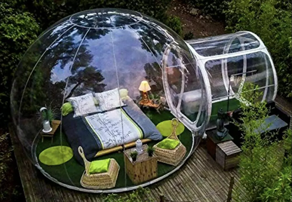 night sky bubble tent